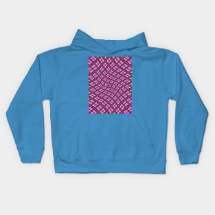 Bright Pink Flower Pattern Kids Hoodie